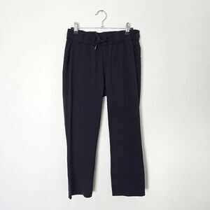 Lululemon On The Fly 7/8 Crop Ankle Pants Women's 4 Black Drawstring Stretch‎